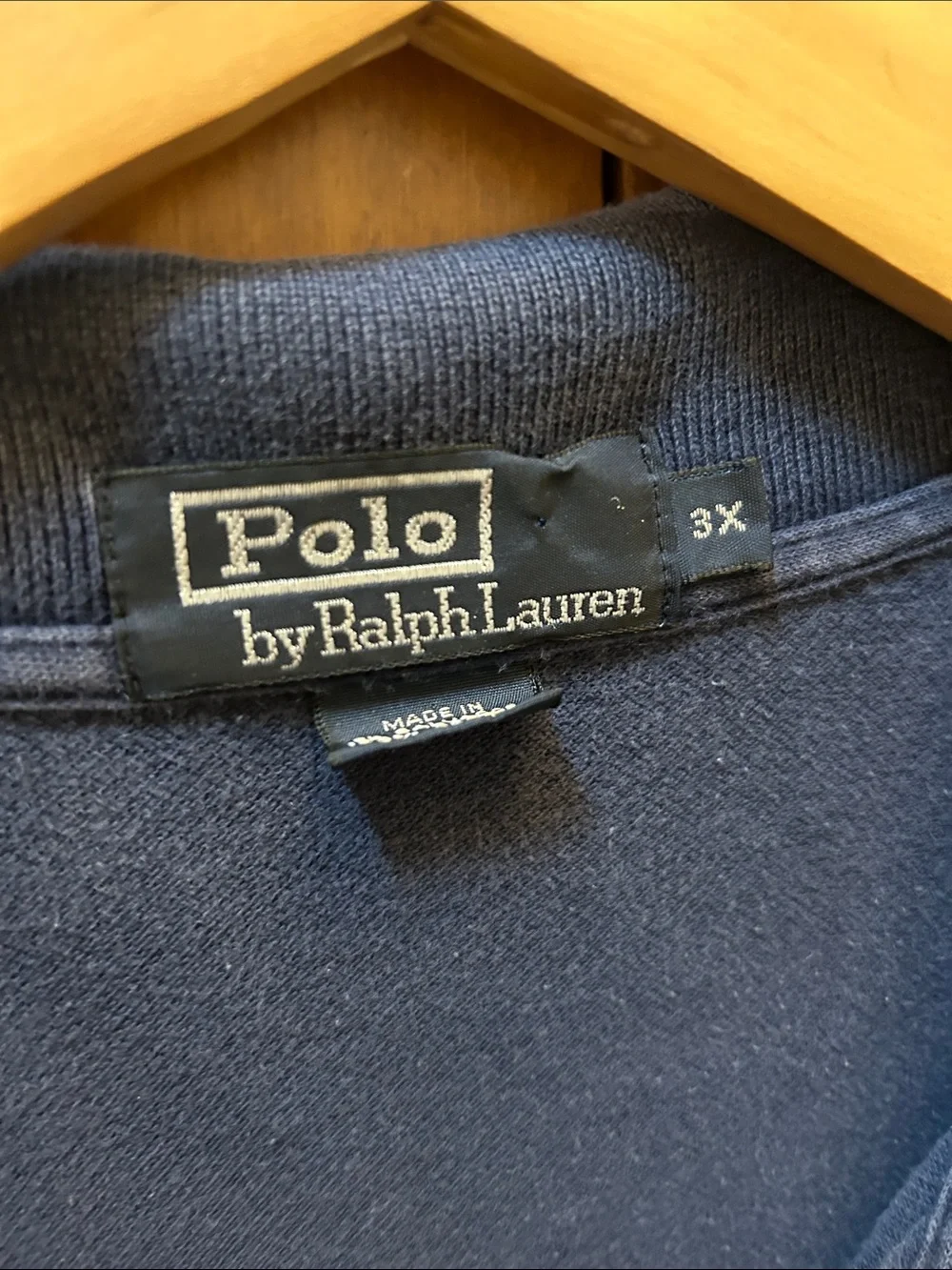 Ralph Lauren Navy Polo with Red Pony Embroidery size 3X